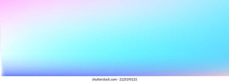 Helles, sauberes Wasser, mehrfarbiger Himmelshintergrund. Sonnenaufgang unscharf, lebendig, kräftig, weich, horizontaler Farbverlauf-Mesh-Hintergrund. White Spotlight Sky Pastel Sunset Gradient Design Pic.
