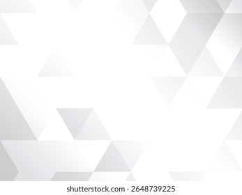 A clean, bright white background featuring subtle triangular patterns with a slight gradient effect. Ideal for tech, digital branding, or minimalist design themes with a modern touch.