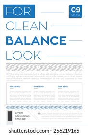 Clean brochure design