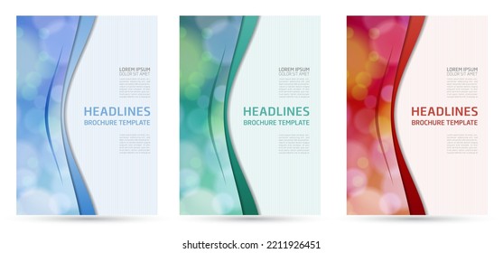 Clean brochure template for business proposal and annual report
