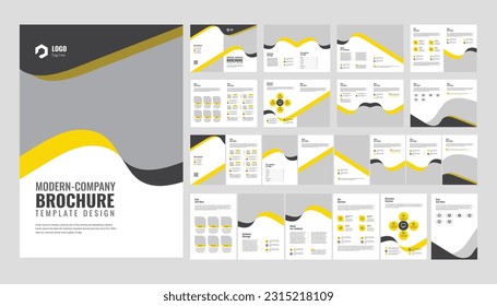 clean brochure template with minimalist concept and modern style use for business proposal and annual report, book cover, cover, flyer design, medica, vector, banner