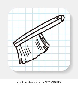 clean brush doodle