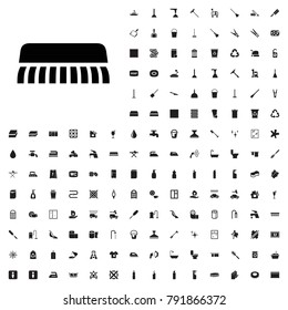 Clean brush icon illustration isolated vector sign symbol. editable cleaning icons vector set.