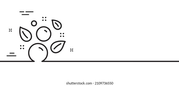 Clean bubbles line icon. Laundry shampoo sign. Clothing cleaner symbol. Minimal line illustration background. Clean bubbles line icon pattern banner. White web template concept. Vector