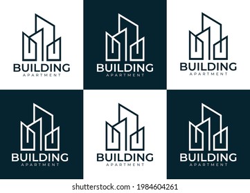 ilustración de diseño del logotipo de construcción limpia