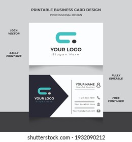 Clean Business Card Design, Creative Business Card Design, Business Card Design Template,