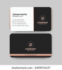 clean business card design with creative concept
