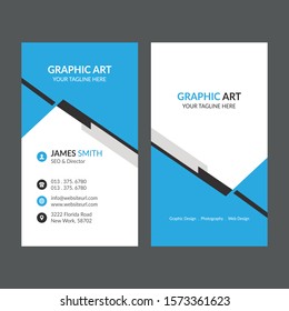 Clean business card design template - Vector