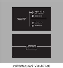 Clean business card design template