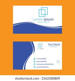 CLEAN BUSINESS CARD LOGO DESIGN