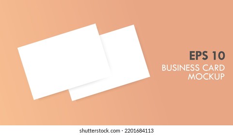 Limpiar la plantilla Aislada de diseño de mockup de tarjetas de presentación