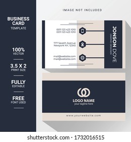 Clean business card template design.