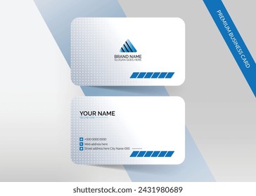 Clean business card template design Eps 10