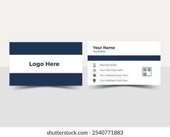 Clean business card template design