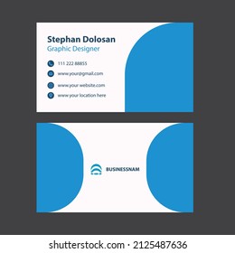 Clean business card template Free eps 