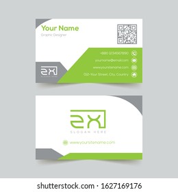 Clean business card vector for office 