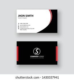 Clean Business Cards Template Vector-