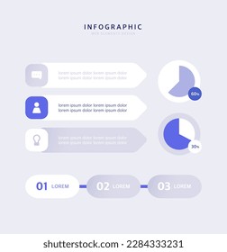 Infografik-Design für saubere Geschäftselemente