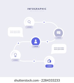Clean Business Element Infographic Design