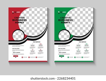 Design-Vorlage für sauberes Business-Flyer
