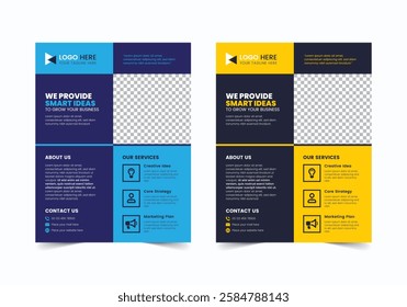 Clean Business Flyer Template | CMYK | US Letter | Print Ready | 0.125 Bleed
