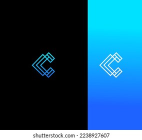 C Letra Logo Plantilla vectorial utilizable Símbolo abstracto de monograma 