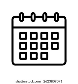 Clean calendar icon design vector
