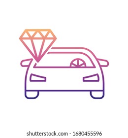 clean car nolan icon. Simple thin line, outline vector of Cars service and repair parts icons for ui and ux, website or mobile application