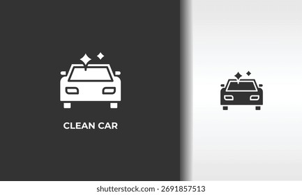 Ilustración De Símbolo Aislado De Vector De Coche, Icono O Logotipo Limpio
