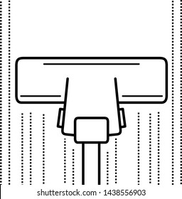 Clean the carpet icon in outline style
