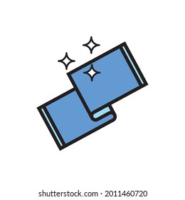 Clean Carpet Icon Vector Illustration