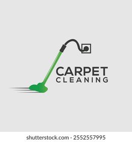 Clean carpet logo vector. Interiors cleaning service business logo template design concept.