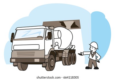 Clean Cement Mixer