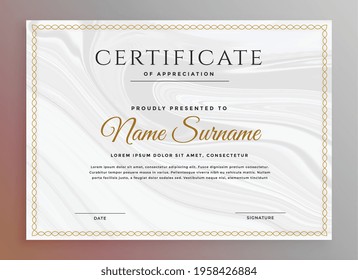 clean certificate template for multipurpose use
