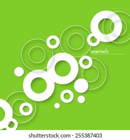 Clean Circles Design Background