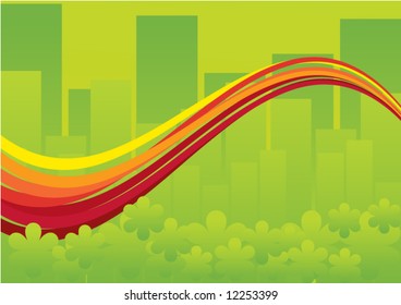 Clean city vector
