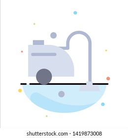 Clean, Cleaner, Cleaning, Vacuum Abstract Flat Color Icon Template