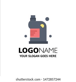 Clean, Cleaning, Drain, Fluid, Household Business Logo Template. Flat Color