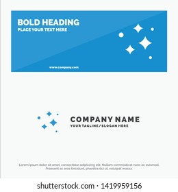 Clean, Cleaning, Neat, Wash, Washing SOlid Icon Website Banner and Business Logo Template
