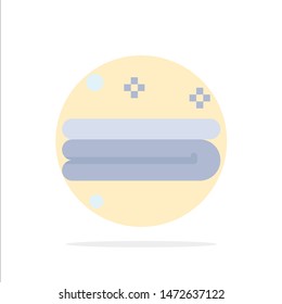 Clean, Cleaning, Towel Abstract Circle Background Flat color Icon