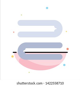 Clean, Cleaning, Towel Abstract Flat Color Icon Template
