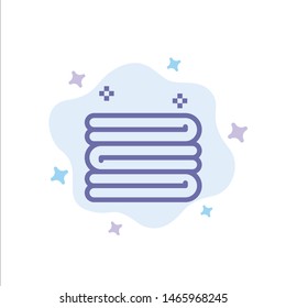 Clean, Cleaning, Towel Blue Icon on Abstract Cloud Background. Vector Icon Template background