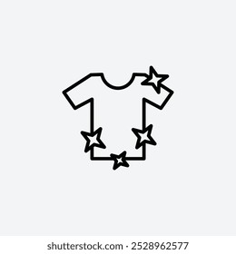Clean Clothes icon isolated on the white background.