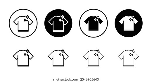 Clean Clothes icon linear logo isolated