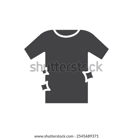 Clean Clothes icon Symbol mark in filled style