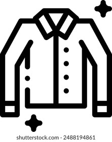 clean clothes icon. Thin Linear Style Design Isolated On White Background