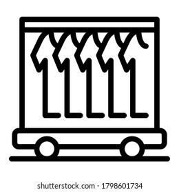 Clean clothes laundry icon. Outline Clean clothes laundry vector icon for web design isolated on white background