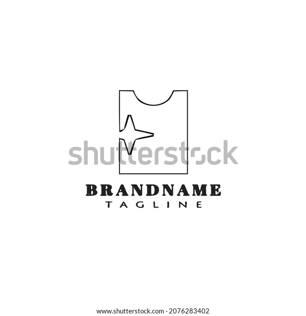 Clean Clothes Laundry Logo Cartoon Icon Stock Vector (Royalty Free
