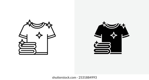 Clean Clothes vecor icon set. Stock vector illustrator. EPS 10