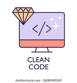 Clean Code – Diamond Representing High-Quality Software Development